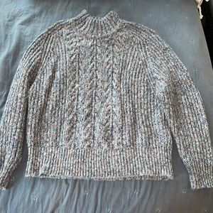 Mock turtle neck sweater